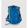 Blue Approach Touring 20L Ski Backpack with yellow accents, ripstop fabric, and multiple straps.