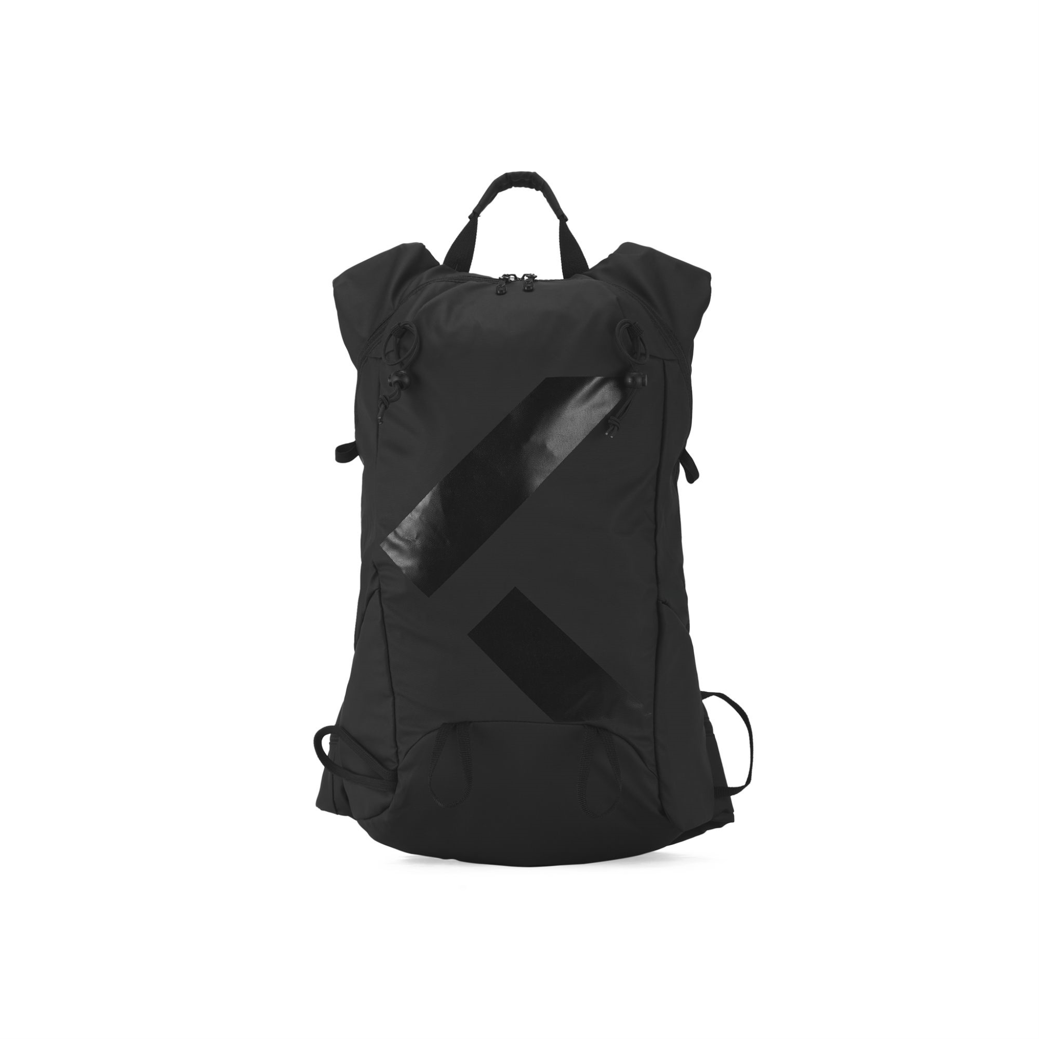 K&B Sport Rogers 20L Touring Backpack in Ripstop Black with tonal branding and top handle.