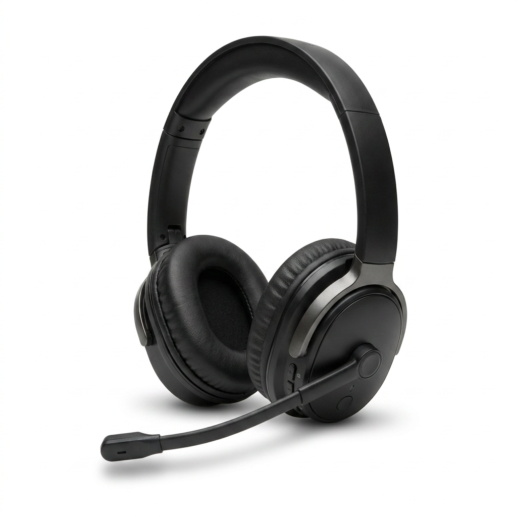 A studio product photo of the Kensington H3000 Bluetooth headset, showing the right side on a white background.