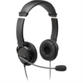 Black Kensington Hi-Fi Headphones with a padded headband, ear cushions, and an adjustable microphone.