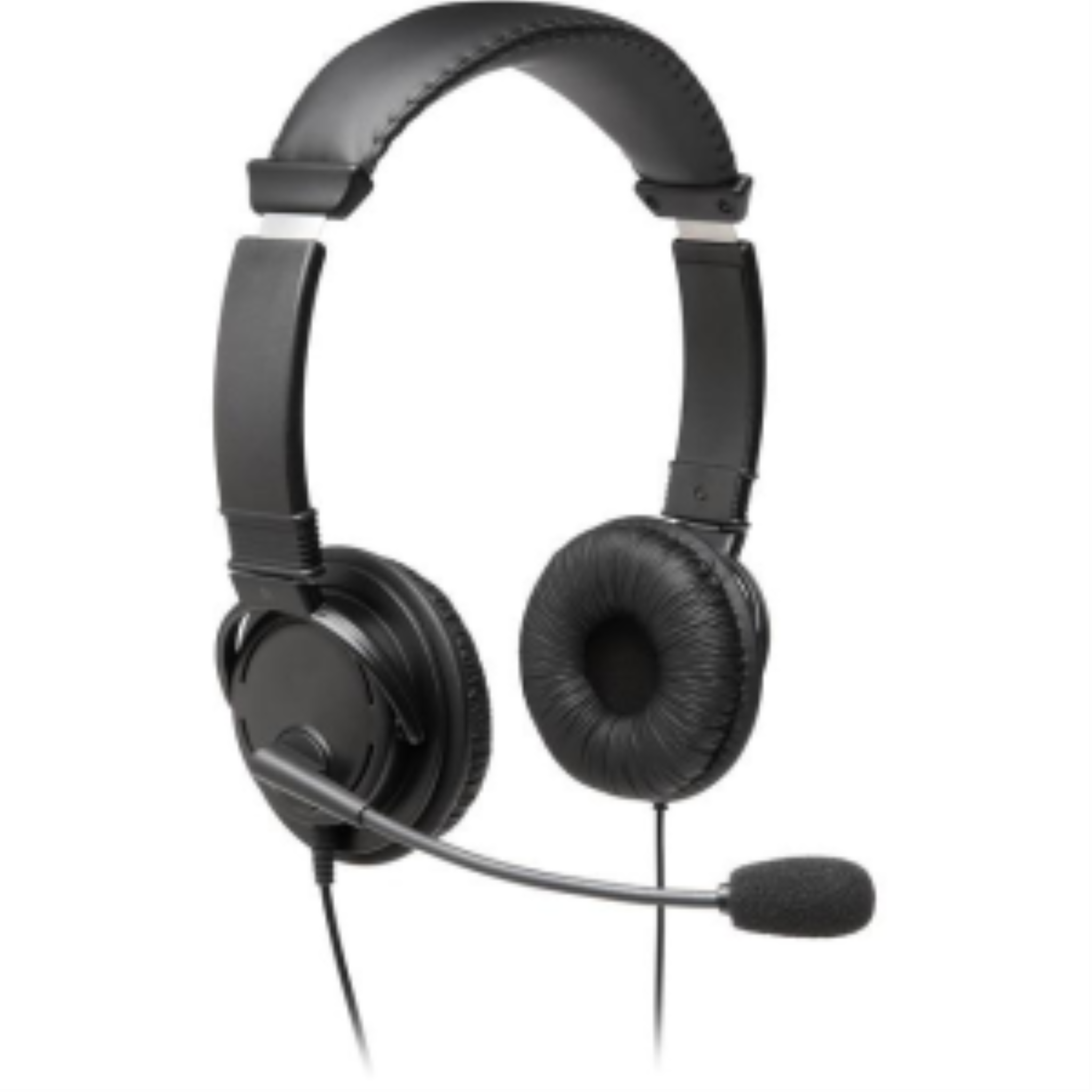 Black Kensington Hi-Fi Headphones with a padded headband, ear cushions, and an adjustable microphone.
