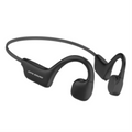 Black OPN Sound Osso open-ear bone conduction wireless headphones with a wrap-around headband.