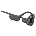 Swym+ black waterproof bone conduction headphones with a 32GB built-in MP3 player.