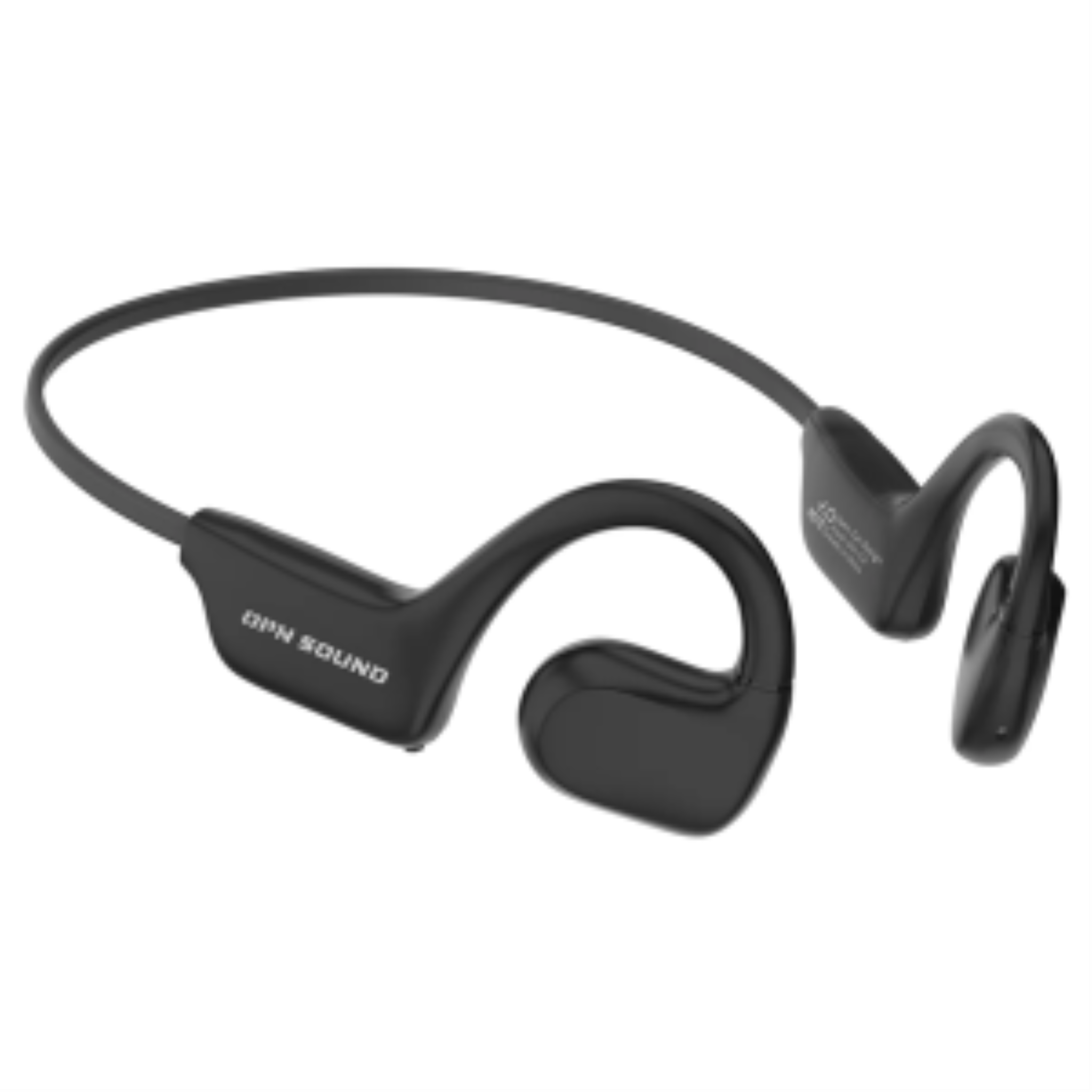 Aperto Bone Conduction Headphones in black with an open-ear design and wraparound headband.