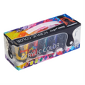 Pentel Arts 12-color acrylic paint set in a clear box with a carrying handle.