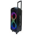 Sharp PS-935 portable Bluetooth karaoke speaker with colorful LED lights and extendable handle.