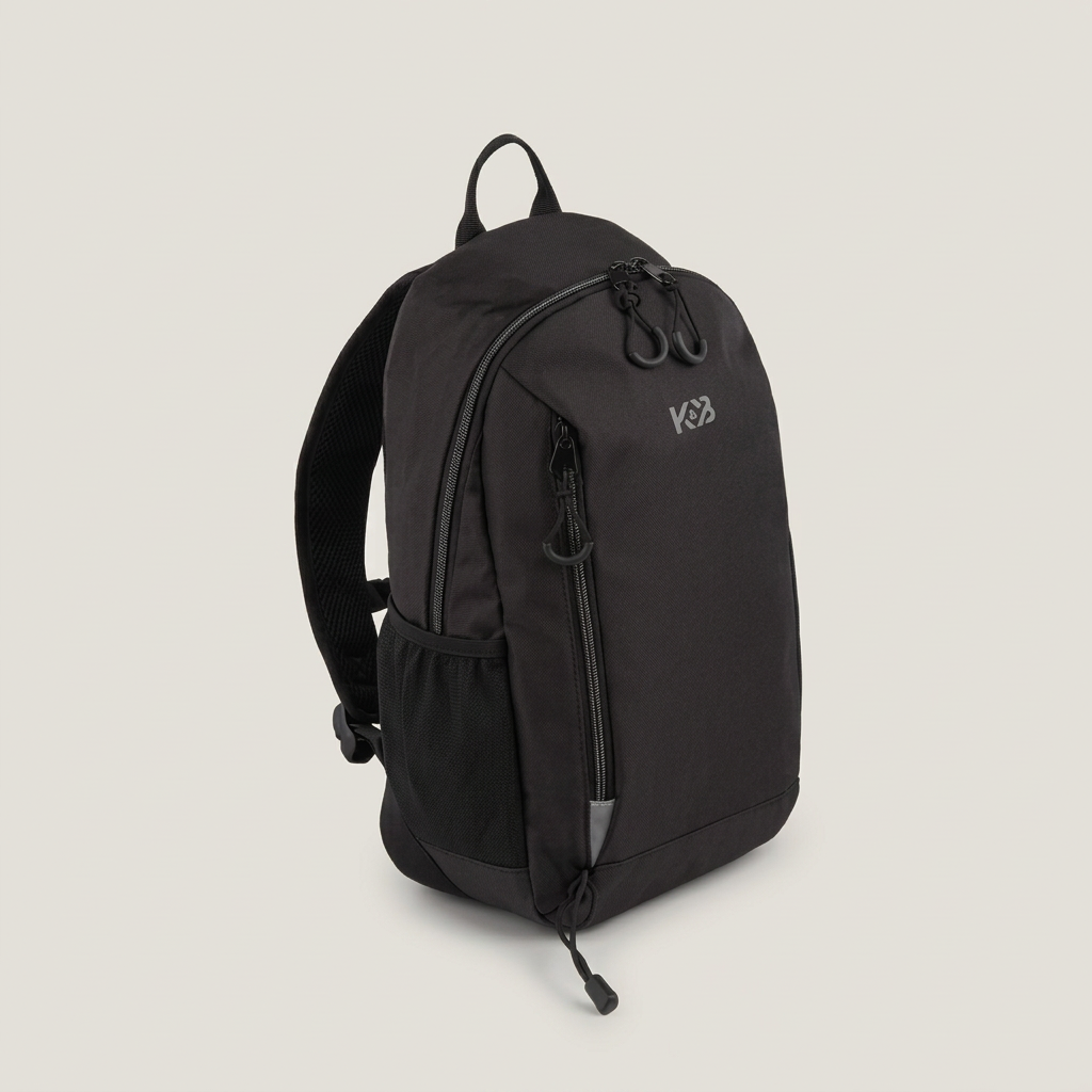 Studio hero image of the black Bugatti Mini Adventure Backpack